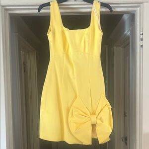 Elliatt Sunny Yellow Mini Dress with Bow